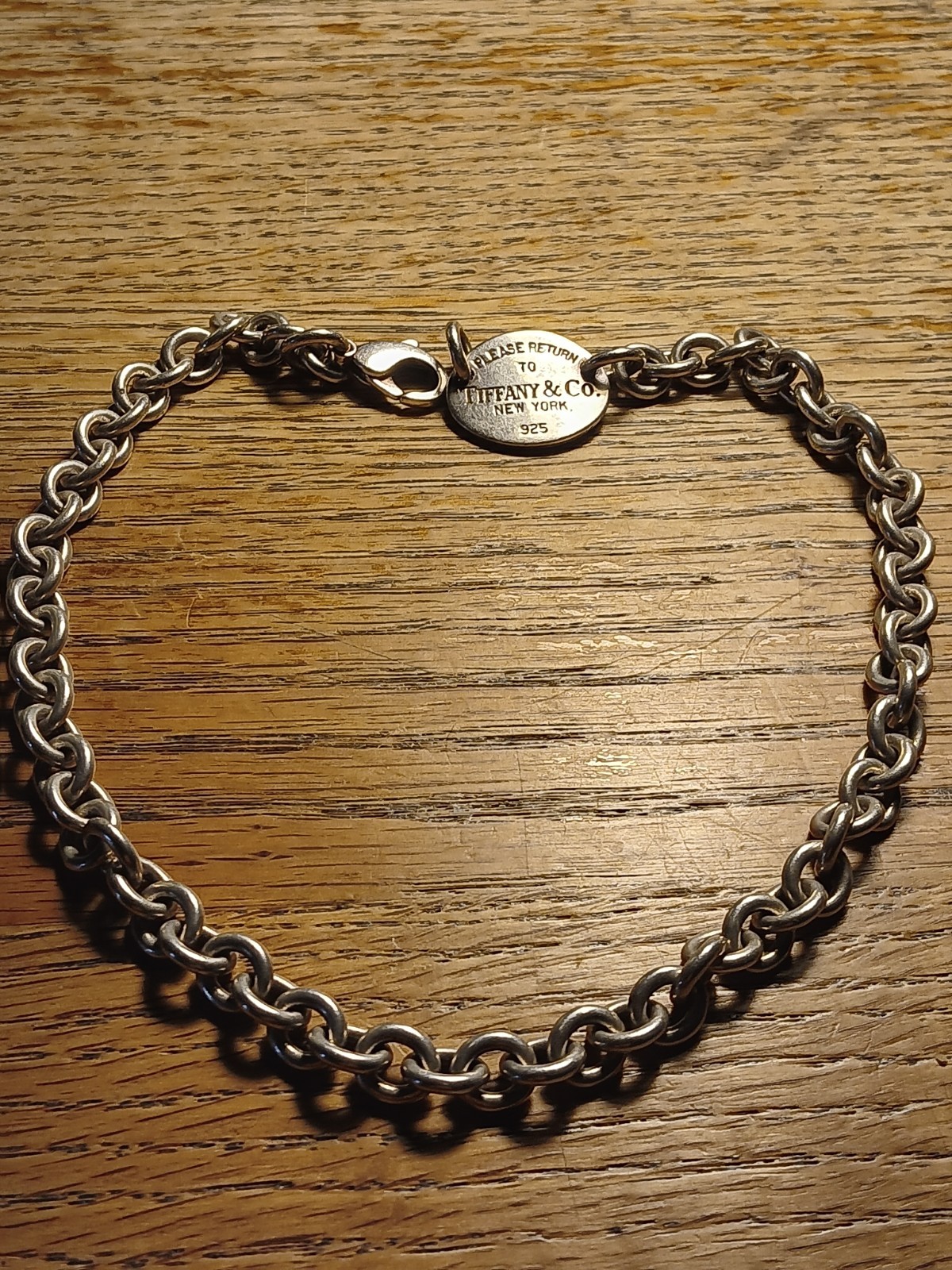 Tiffany & Co. Sterling heavy Silver 925 Bracelet/Choker 38 Cm Long 55.7 G