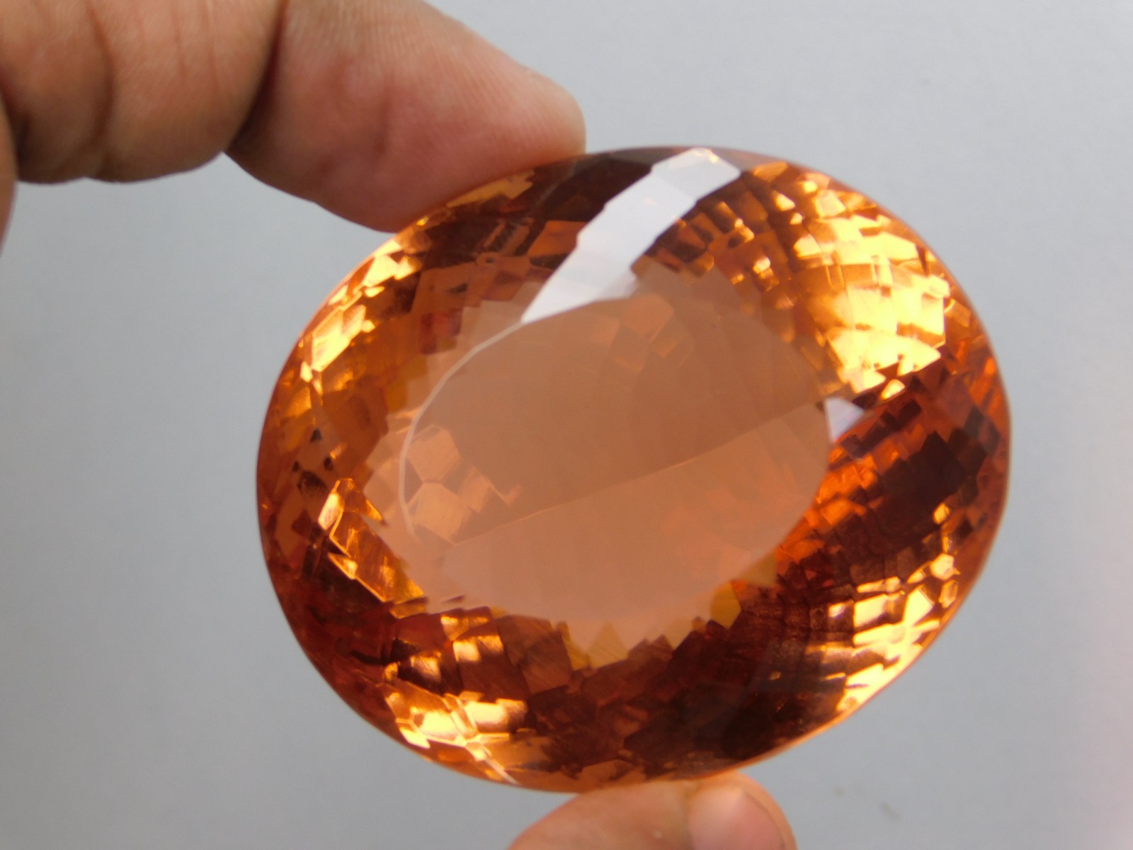 Natural imperial Topaz 410 Ct Oval Stunning Flawless “IGL” Certified Gemstone