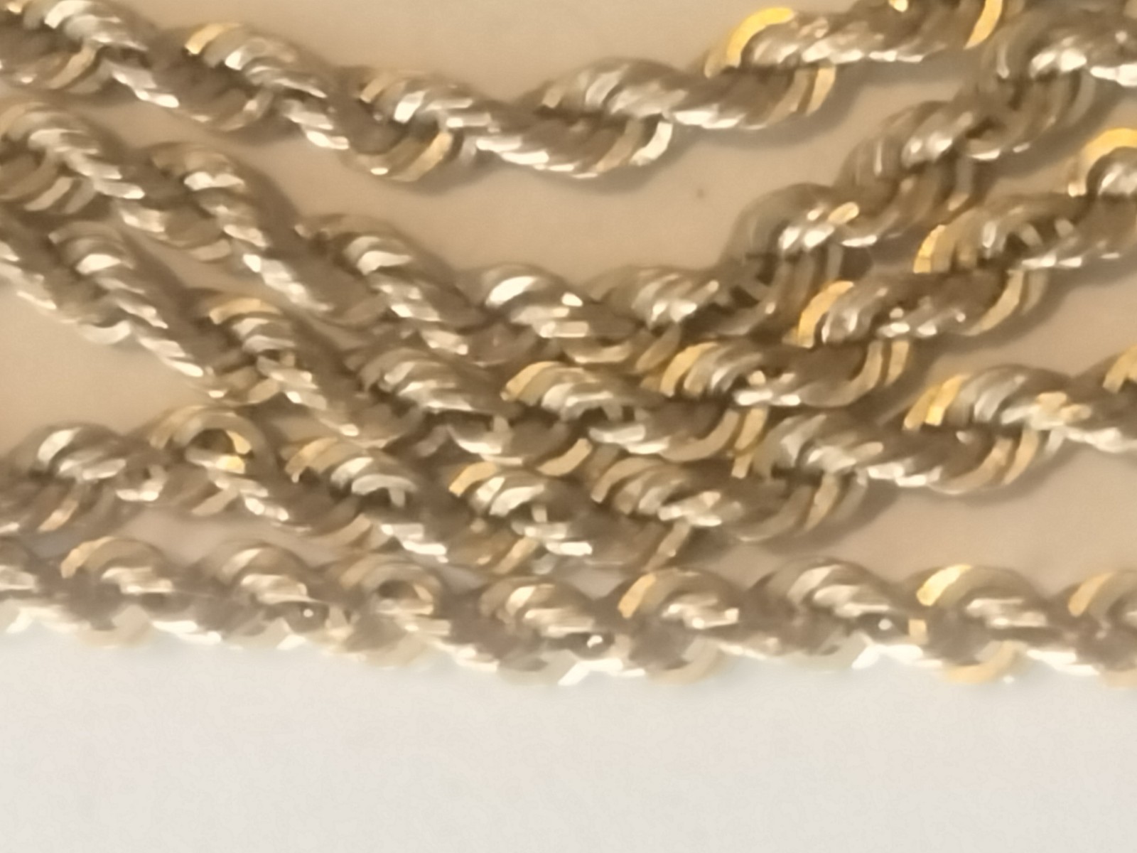 14KT Gold Rope 18″ Necklace With MT Nugget And Diamond Pendant 5.1 Grams 3 DAY