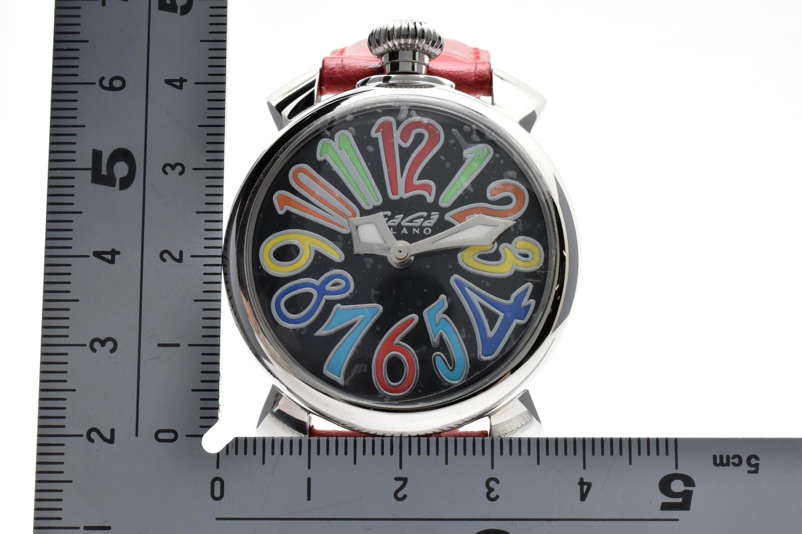 【EXC+4】GaGa MILANO Manuale 40mm 5020.5 Quartz MOP Dial Watch Leather strap Japan