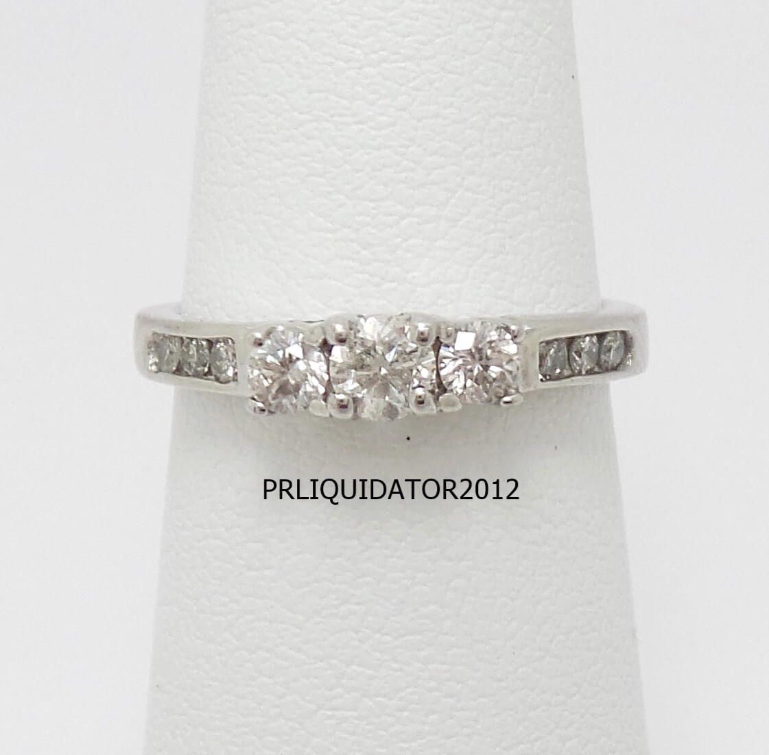 1/2CT Natural Diamond Engagement Anniversary Wedding Ring Band 10K White Gold