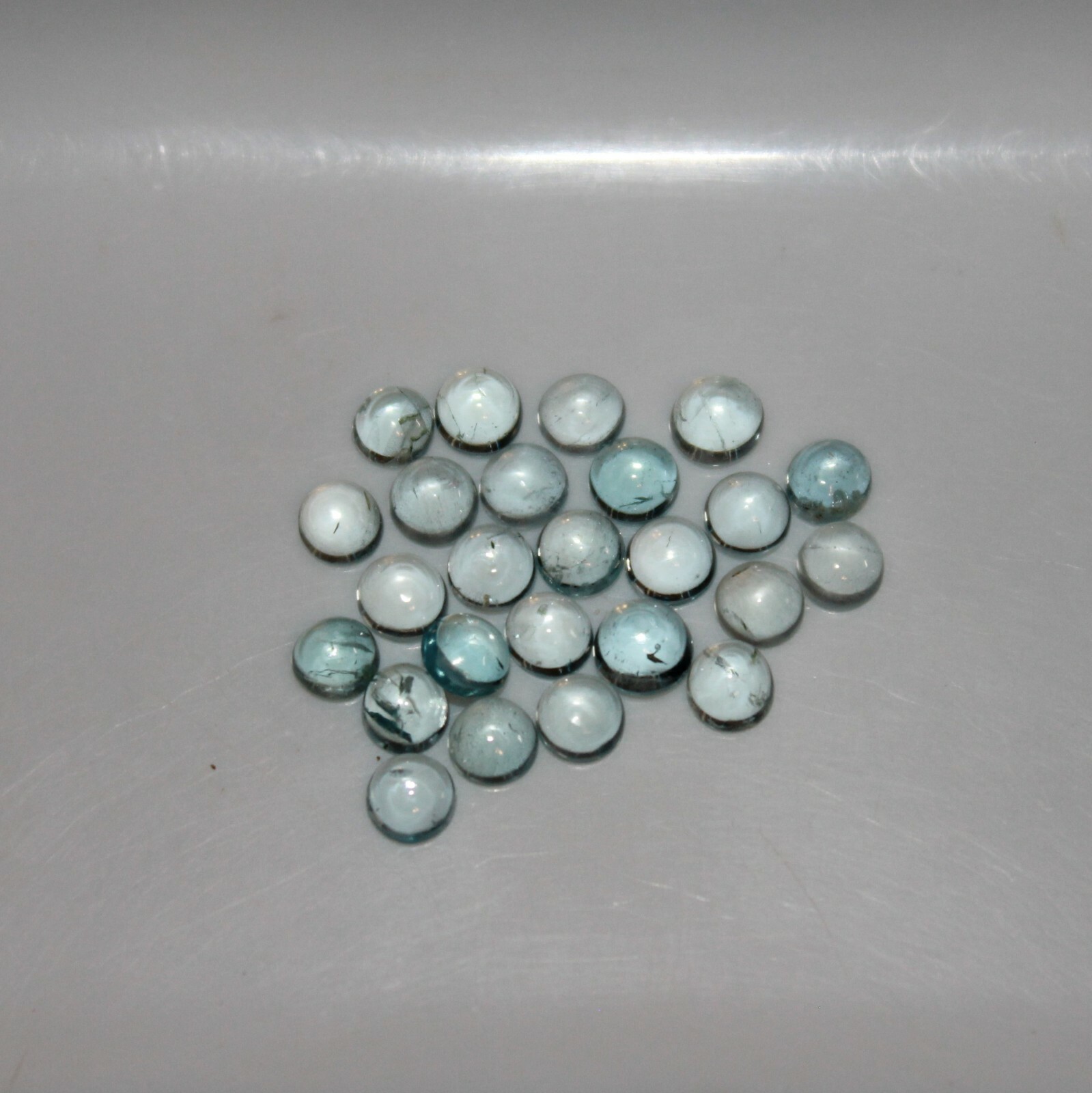 Aquamarine 2mm, 3mm, 4mm, 5mm, 6mm Cabochon Round Loose Gemstone(s)