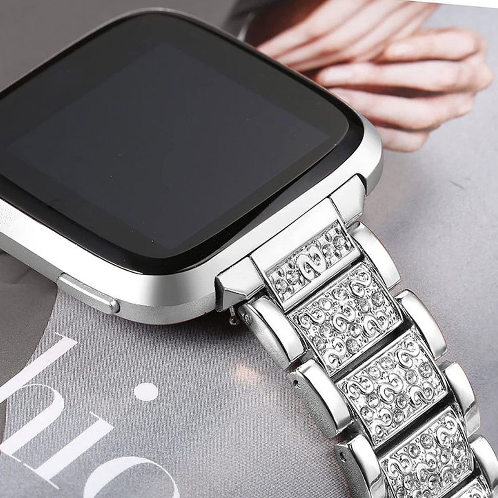Compatible with Moto Watch 120 Bands, 18mm, 20mm, 22mm 18mm size band, Silver