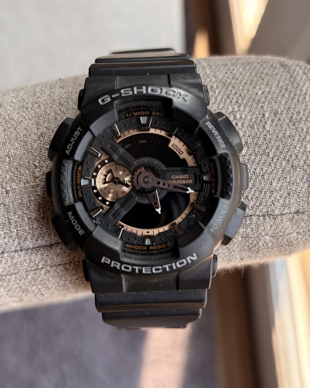 Casio G-Shock GA-110RG 5146 Black Rose Gold Watch