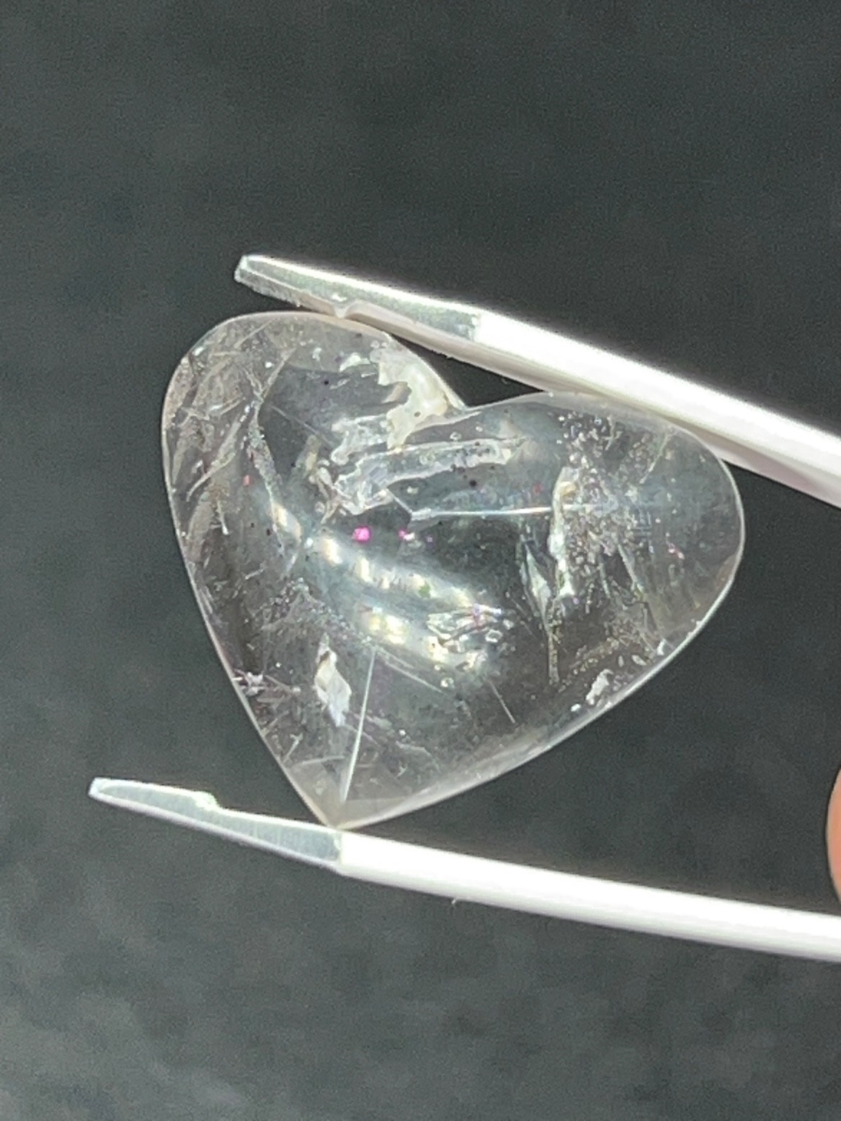 PFS-2 Pink Fire Quartz 10.40ct 20x16x7mm Brazil one mine worldwide