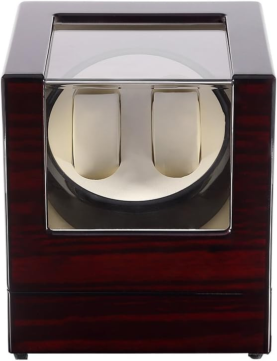 Automatic Watch Winder Box Luxury Wooden Watch Storage Case Double Watch Winder