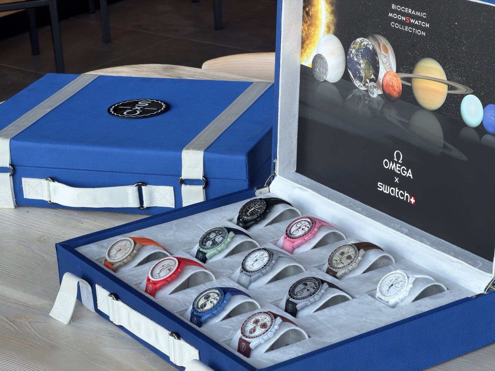 Omega x Swatch Mission to the MoonSwatch Suitcase Display Box