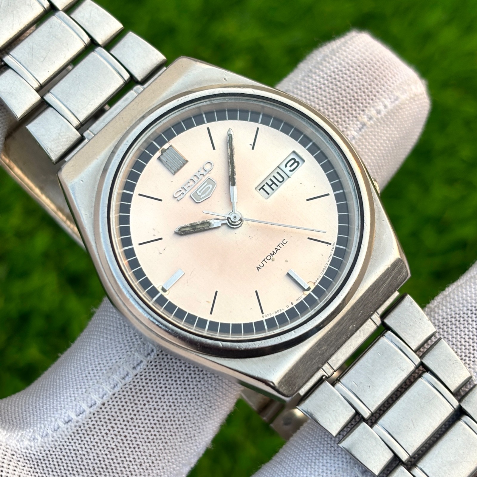 Vintage Seiko 5 Dress Formal Automatic Japan Made Men’s Watch 6309-8810