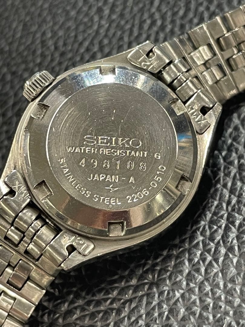 SEIKO Automatic 17 Jewels Ladies Watch Silver Runs 25.5mm Vintage Japan