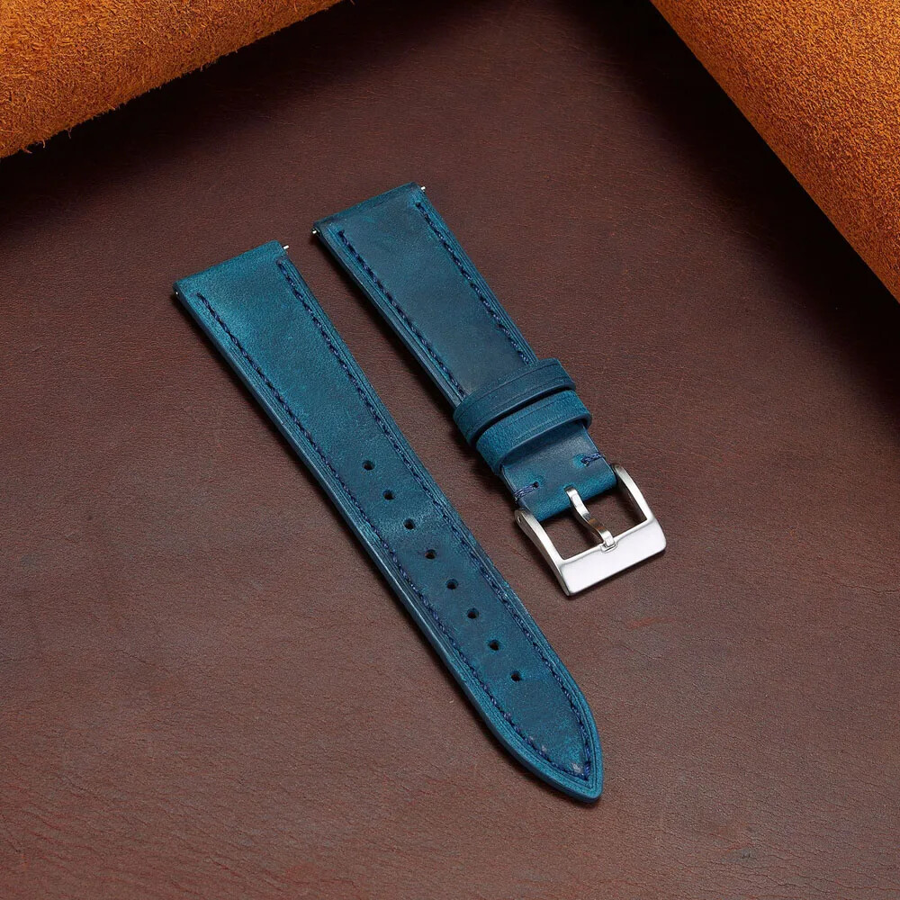 Vintage Genuine Leather Strap 20mm 22mm Watch Band 18 19 21-24mm Retro Bracelet
