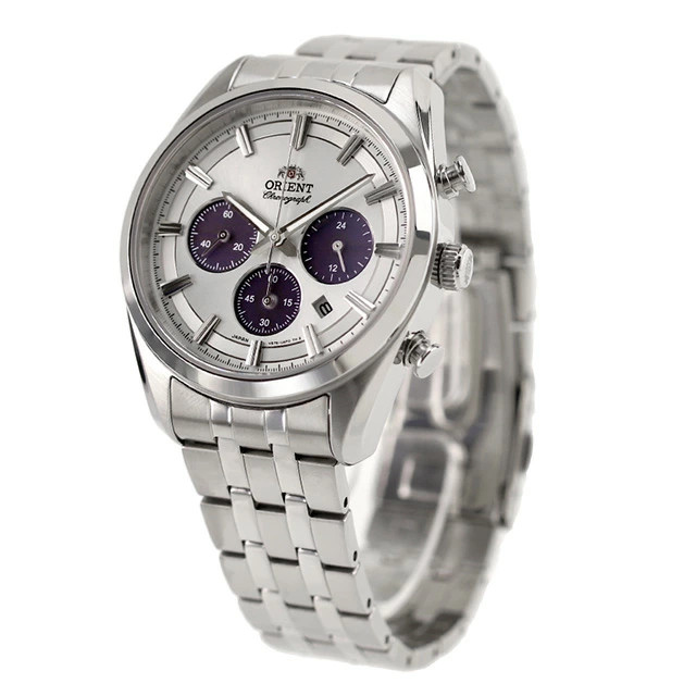 Orient Stretto Sapphire Crystal White Dial Chronograph RN-TX0305S Men’s Watch
