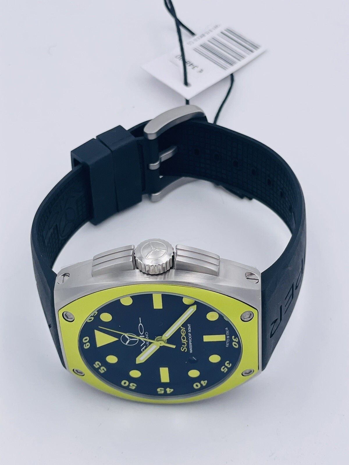 Avio Milano Steel Watch Made in Italy 6495Y/348 44mm Discounted New