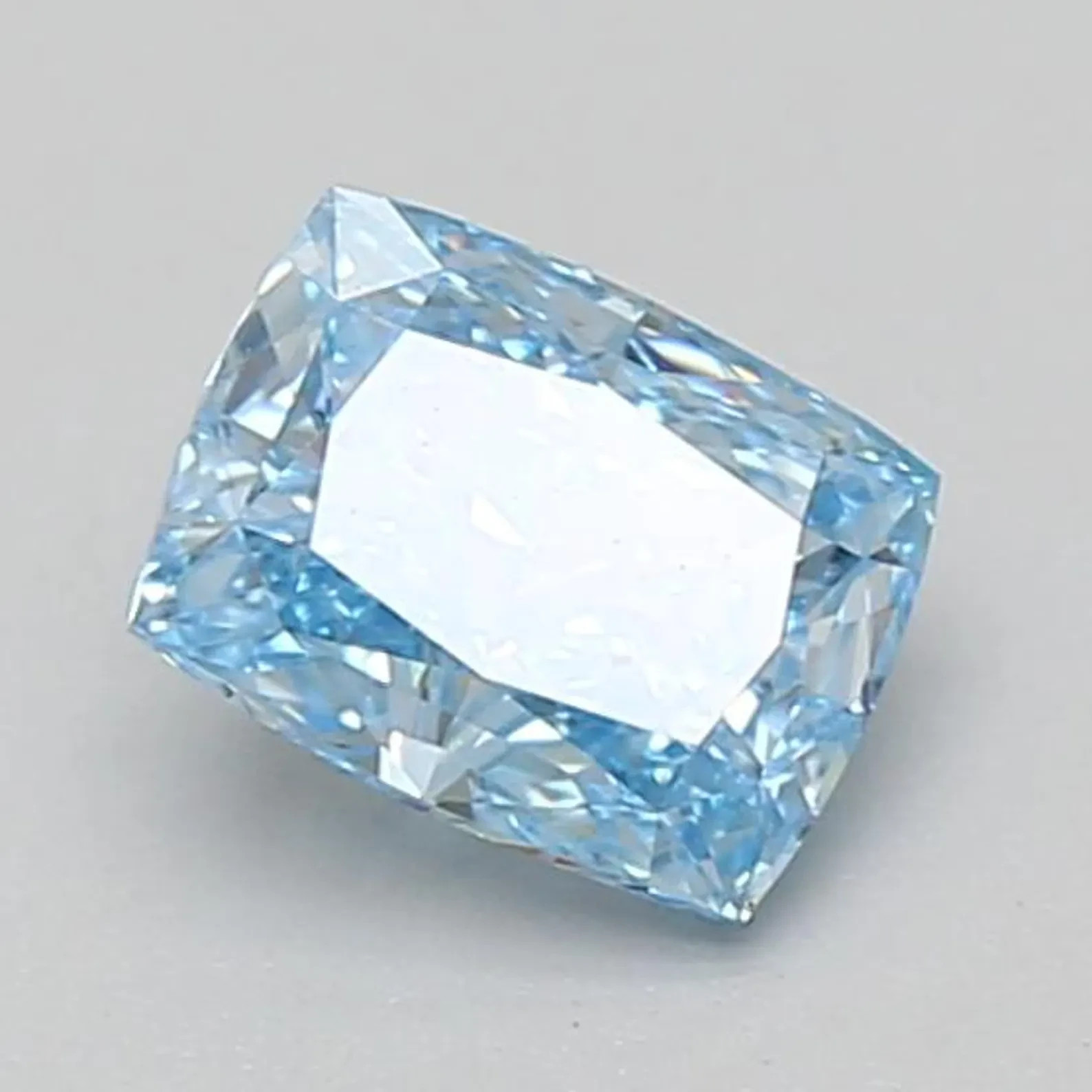 CERTIFIED 1.05 Ct Natural blue Diamond Cushion Cut LOOSE VVS1/ 6.5 mm
