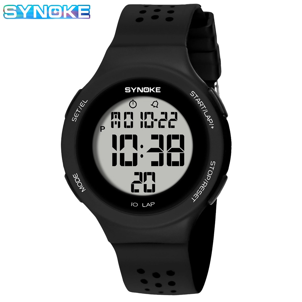 Mens Womens Waterproof Digital Wristwatch LED Backlight Alarm Stopwatches Gifts