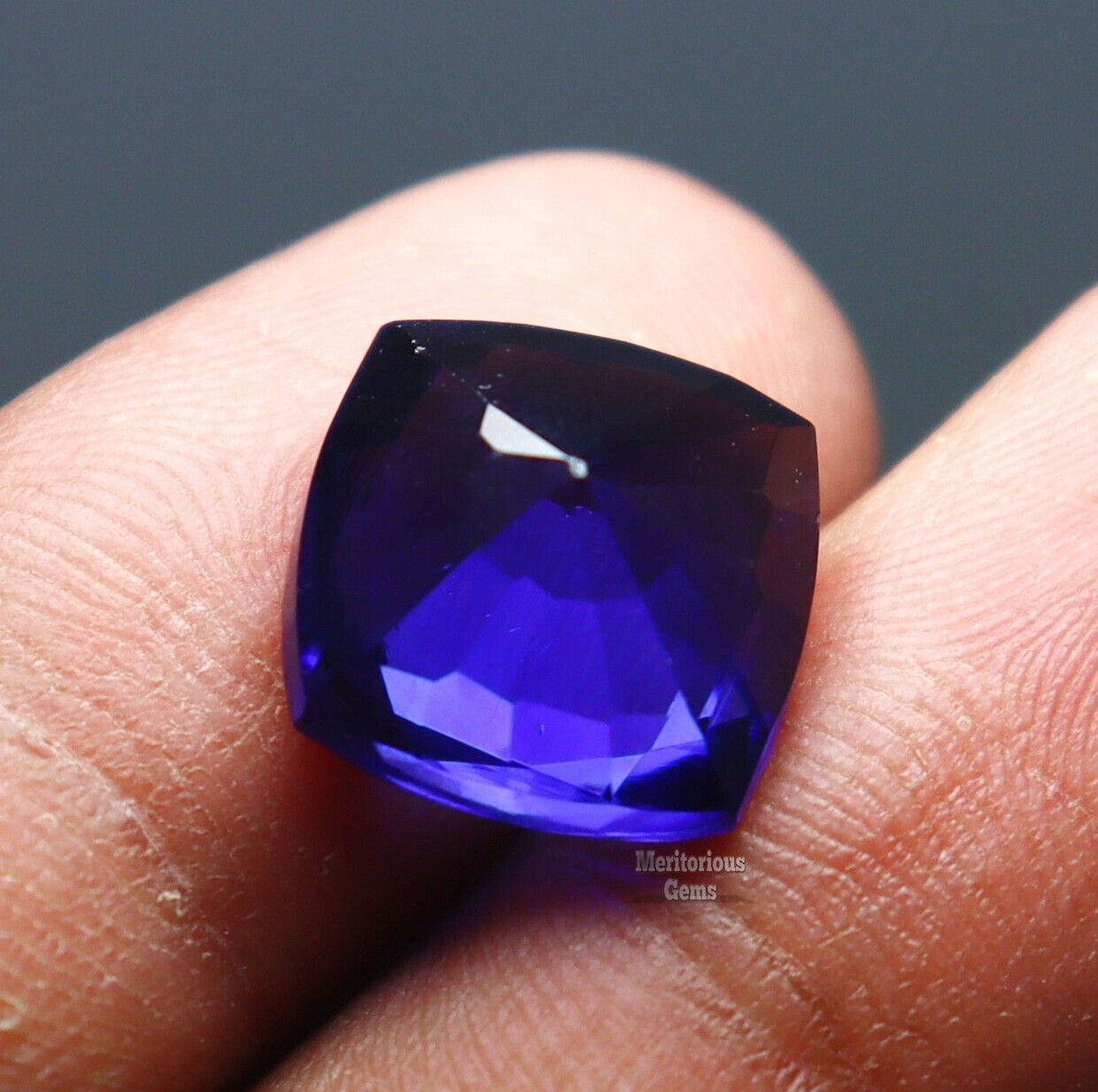10 Ct Natural Flawless Ceylon Sapphire Cushion Cut CERTIFIED Blue Loose Gemstone