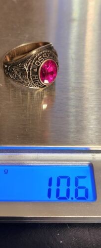 Vintage Jostens Class Ring 1981 US Size 10.5 Palladium/Argentus (10.6 Grams)