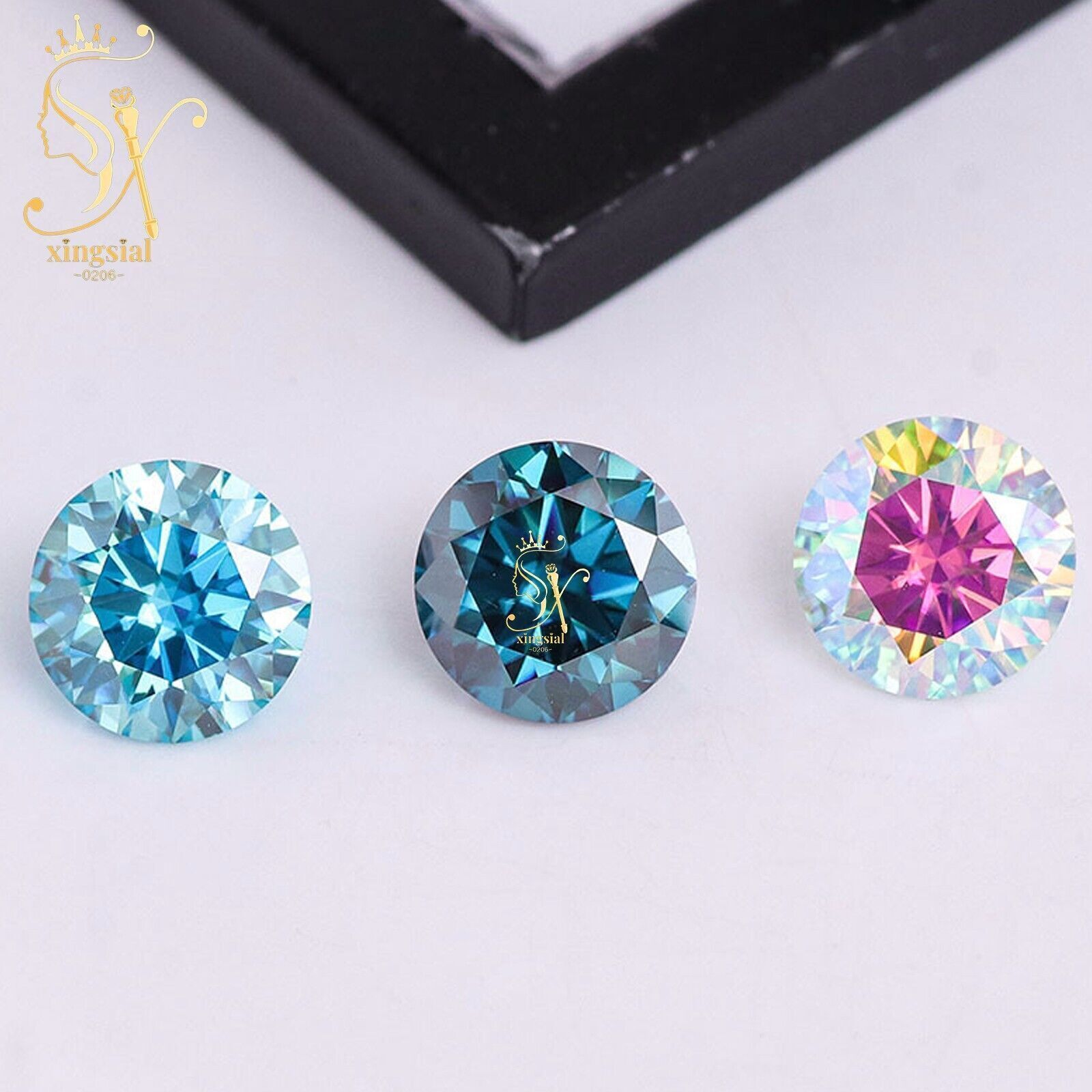 Brilliant Cut Round Moissanite Loose Stone Colour VVS1 Gemstone With Certificate