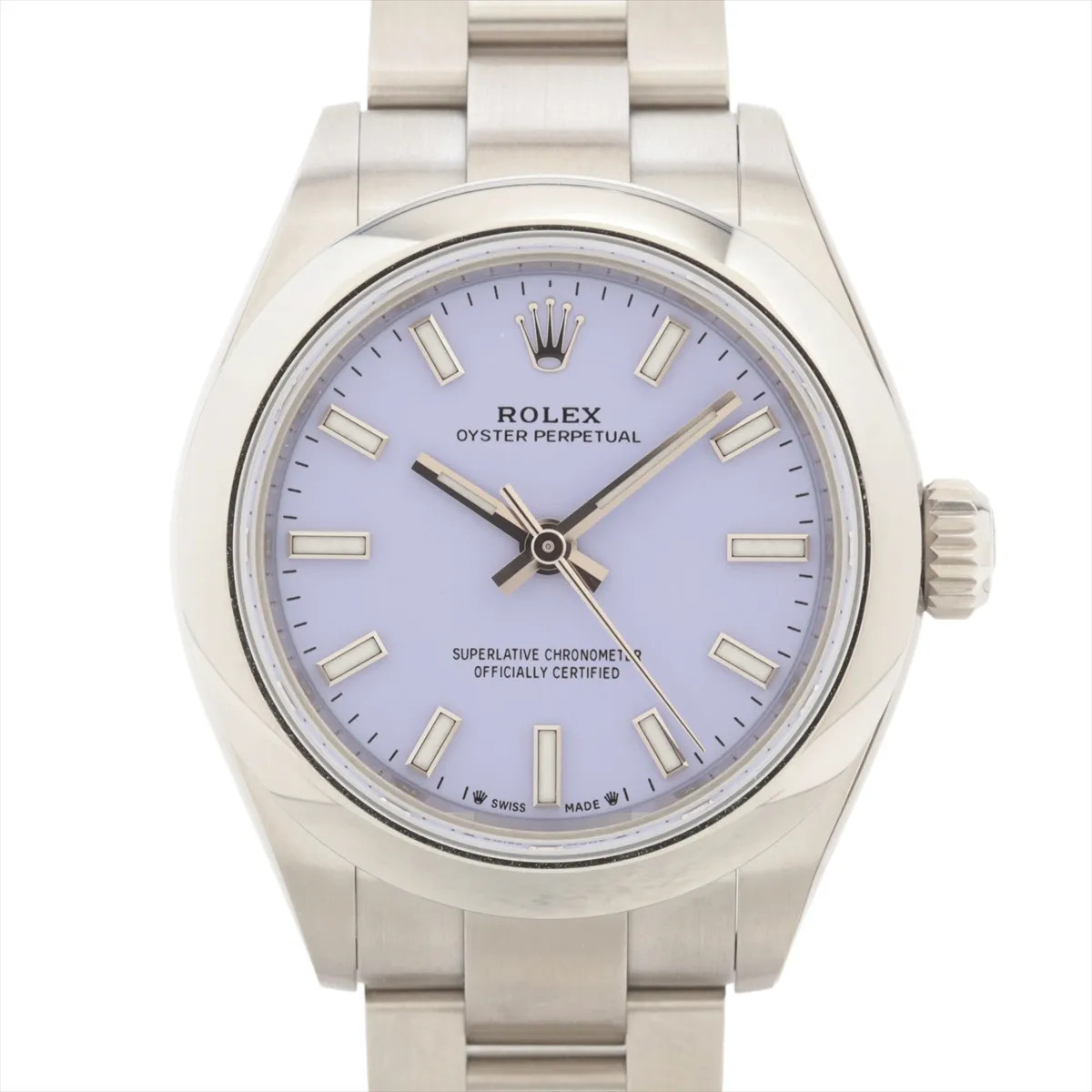 Rolex Oyster Perpetual 28 276200 SS SS AT lavender dial
