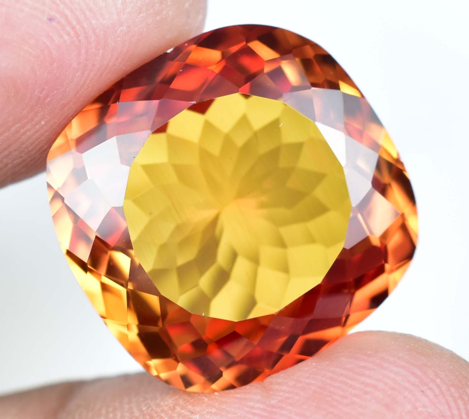 FLAWLESS Natural Imperial Topaz 27.10 Ct Cushion Certified Untreated Gemstone