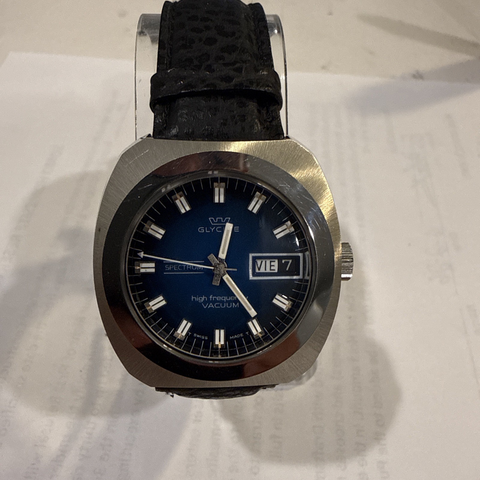Glycine Spectrum High Freq Vacuum Auto Blue Dial Ref. 314.211 –Freshly Serviced