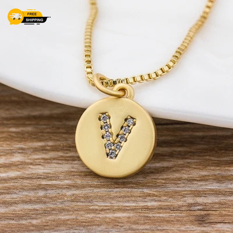26 Letters Necklace Personal Initial Pendant Necklaces Choker Gift Women Jewelry