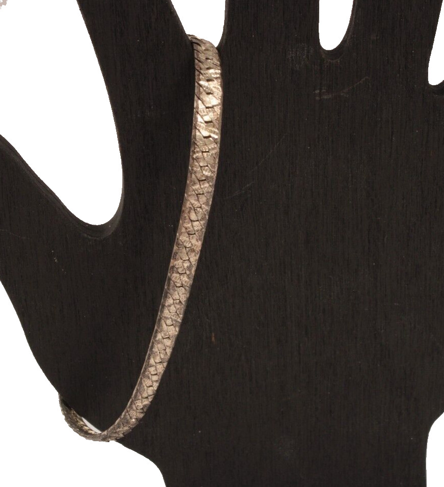 Sterling Bracelet Made in Italy 7.5 Inches Long 5mm Lobster Claw 10 Grams
