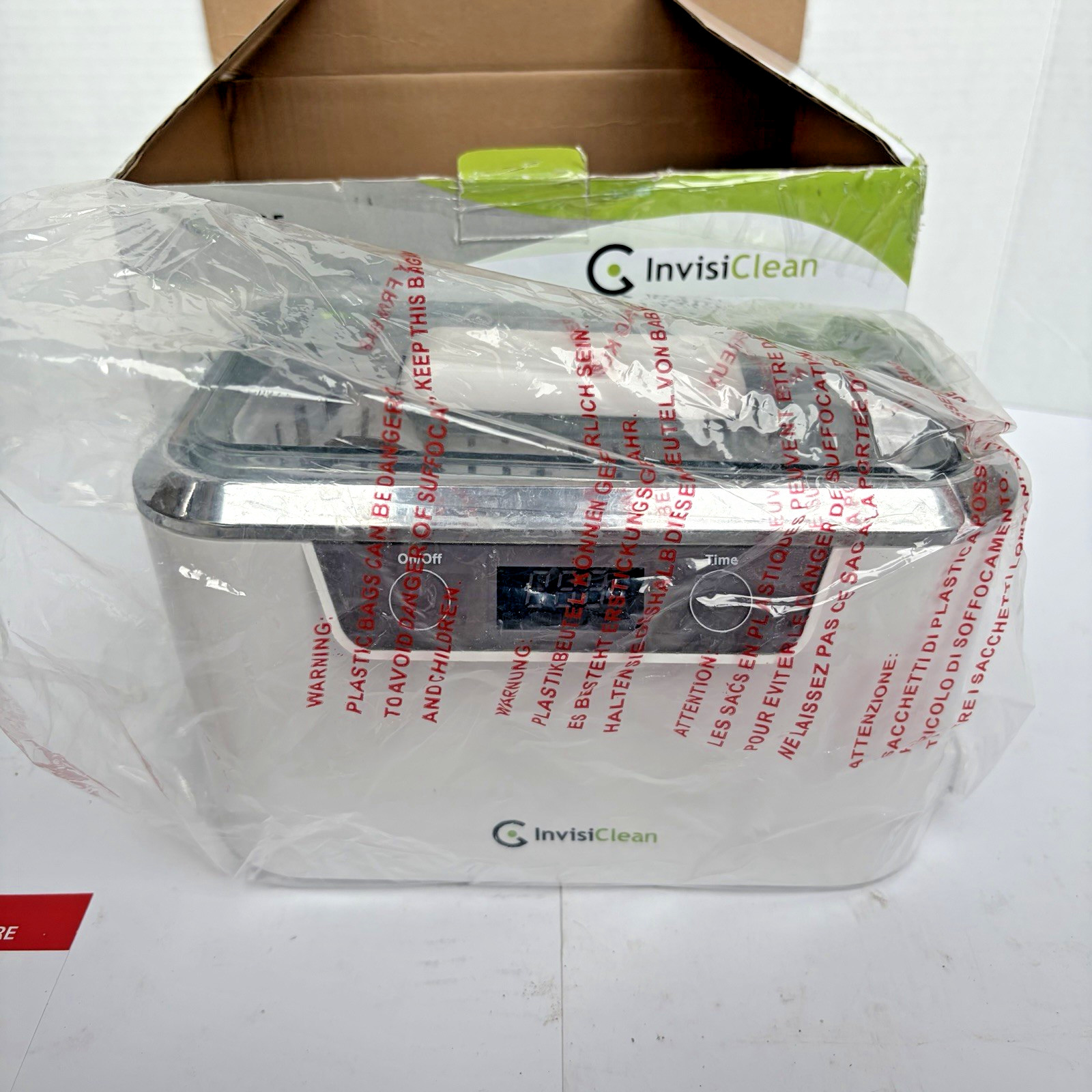 InvisiClean Pro Elite Ultrasonic Cleaner IC-2755 800mL Digital Jewelry Open Box