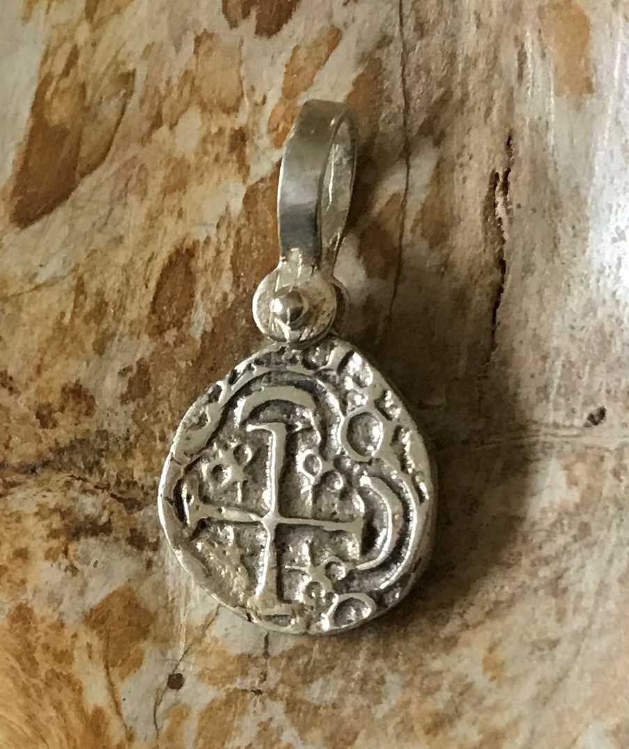 ATOCHA Coin Pendant 925 Sterling Silver Sunken Treasure Shipwreck Jewelry