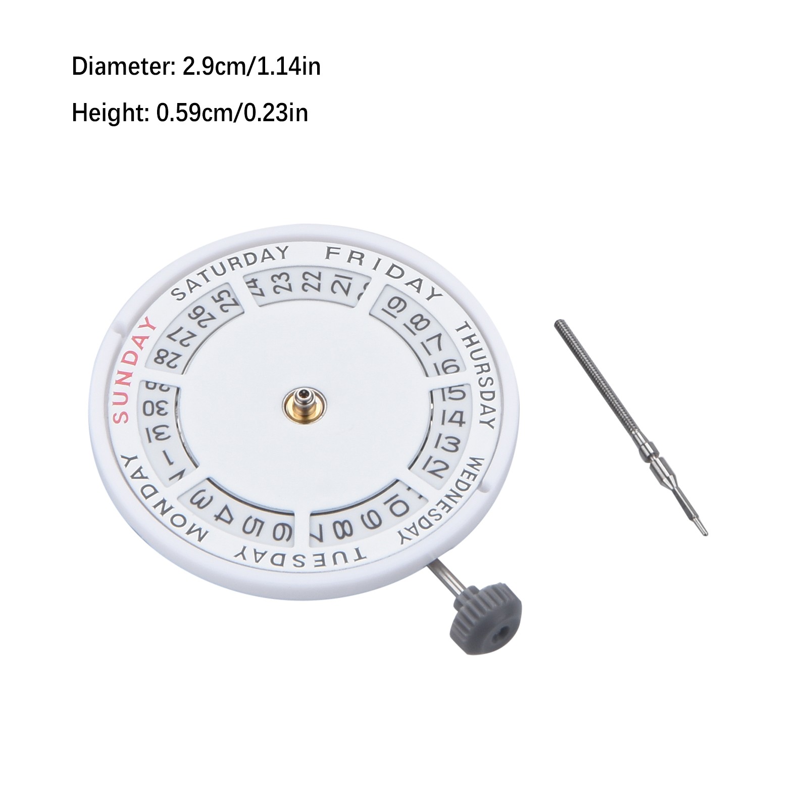 21 Jewels 3 Hands Double Calendar Mechanical Watch Movement For Miyota 8285