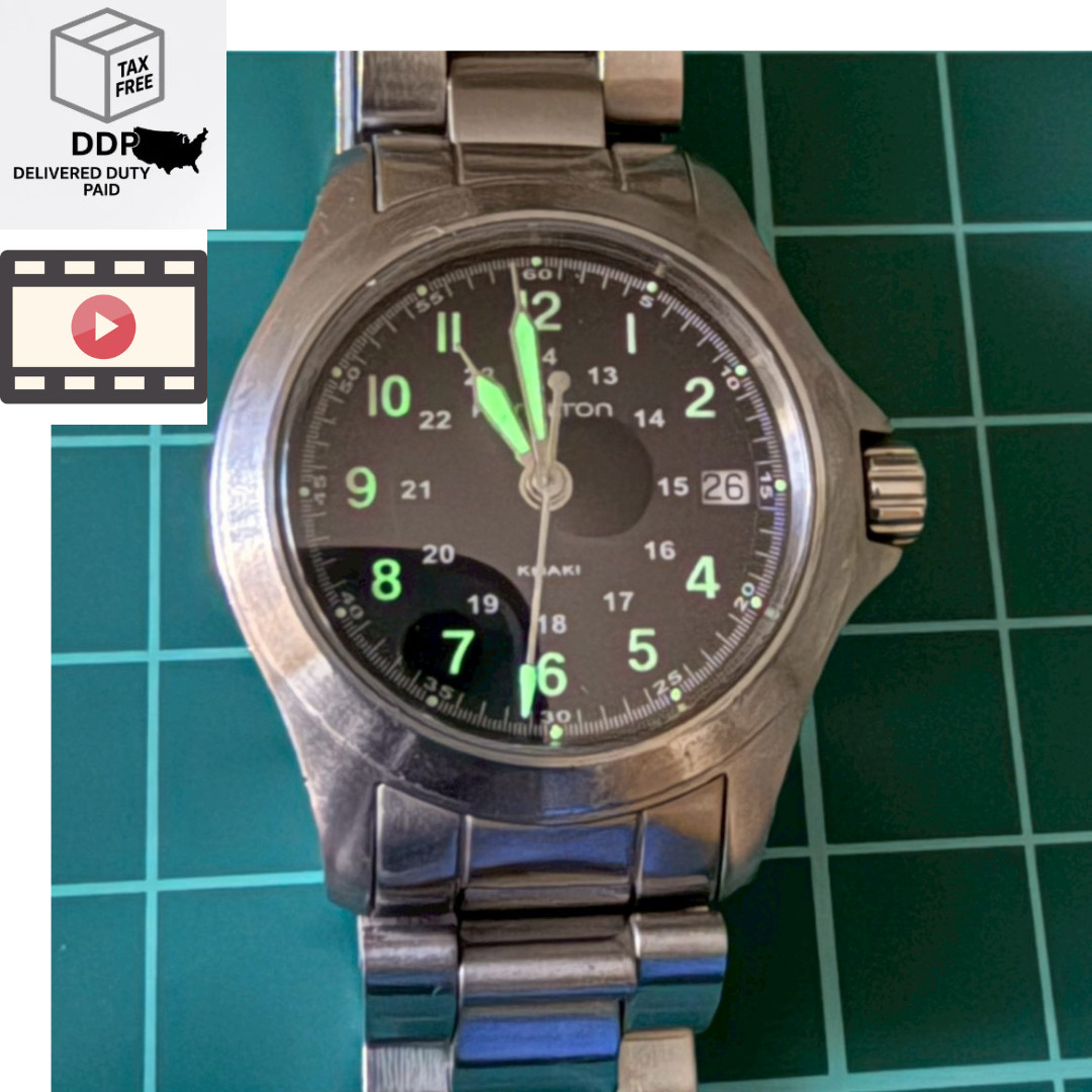[ Near MINT ] Hamilton Khaki H642110 Quartz Dial Women’s Watch Black JAPAN