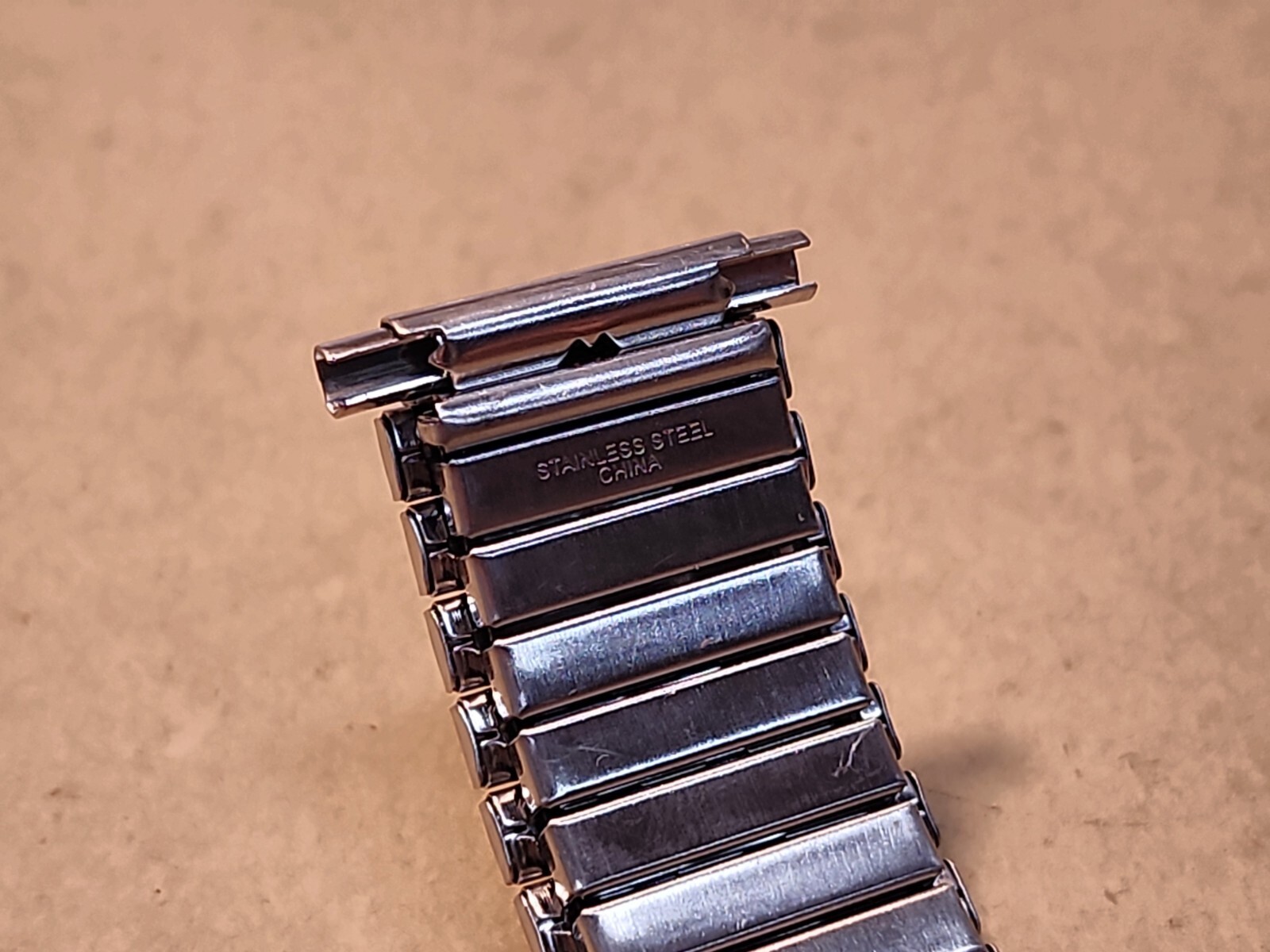 NOS Kreisler Flex-On Two-Tone SS 17-21mm Adj Straight Ends Expansion Watch Band