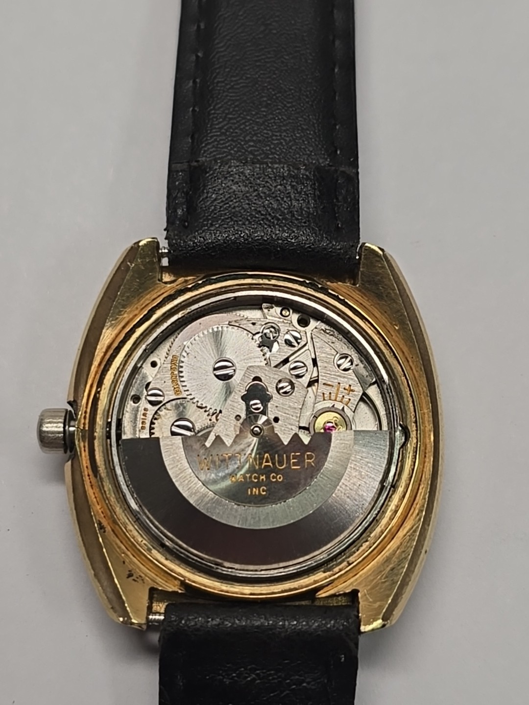 Rare Vintage WITTNAUER Geneve men’s automatic watch C11KAS-1 Date swiss 1970’s