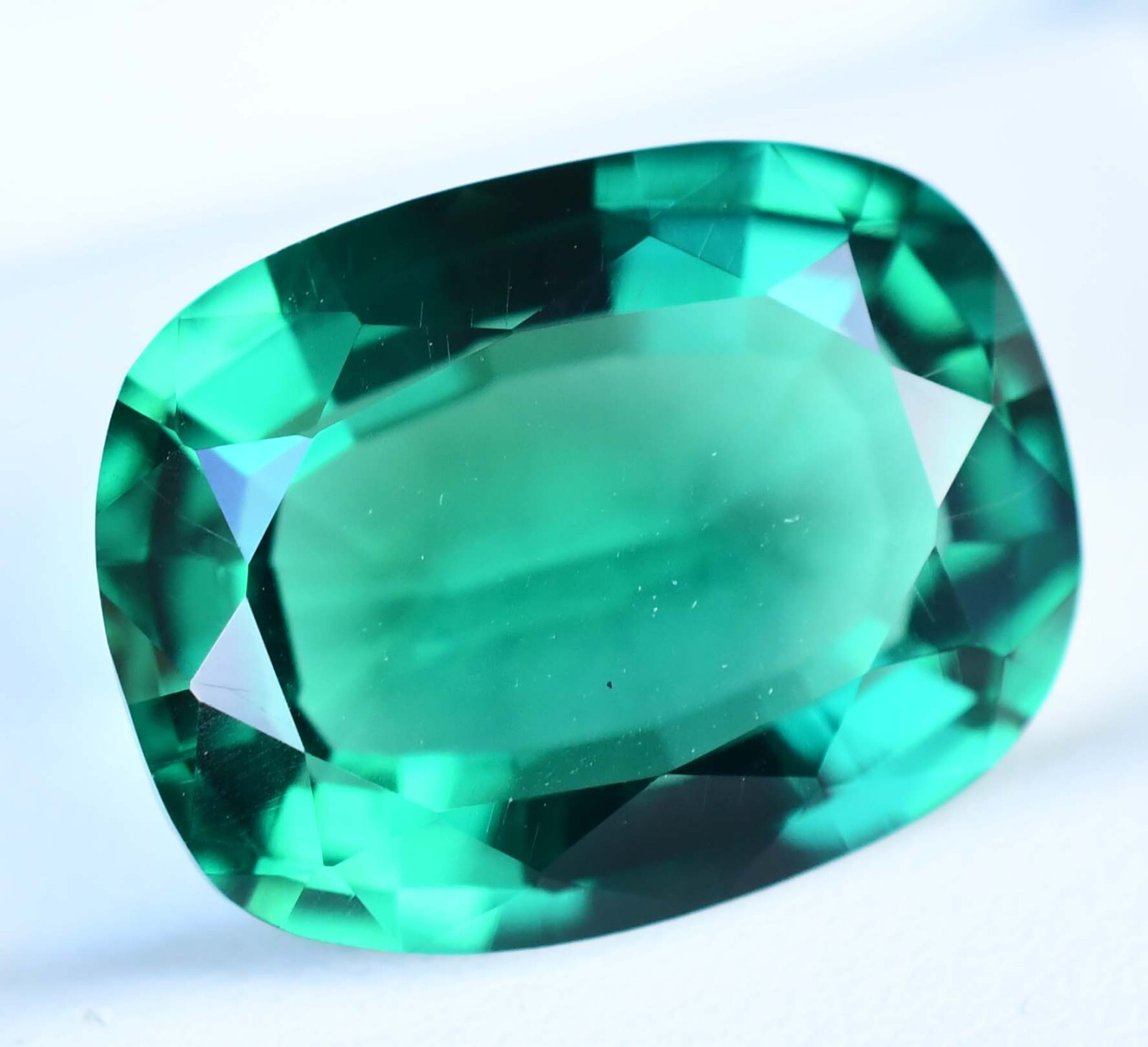 Natural Green Emerald 14.90 Ct Cushion Cut AGL Certified Stunning Loose Gemstone