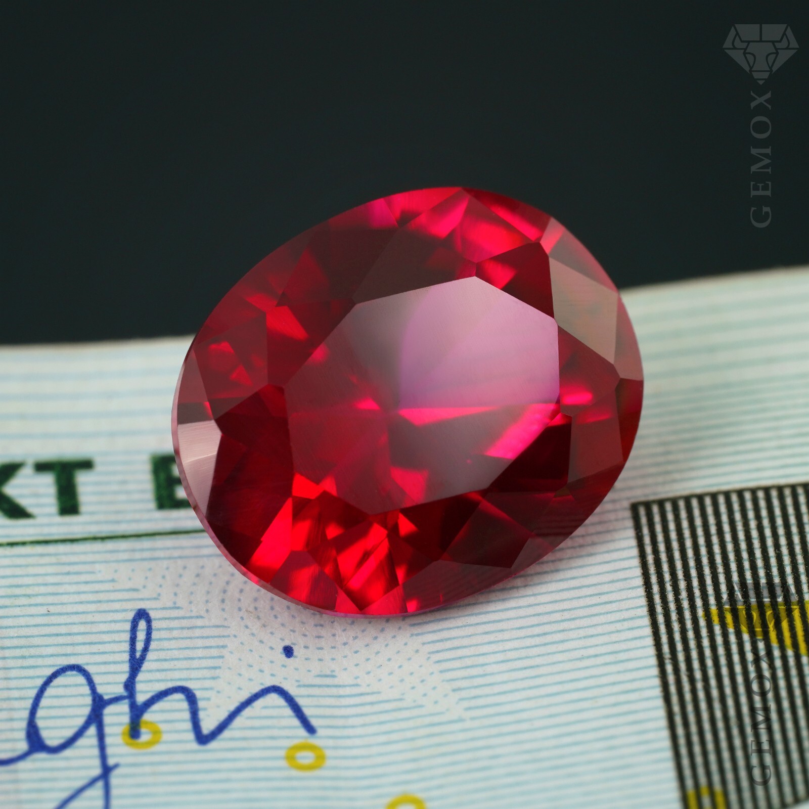 Real Ruby Loose Gemstone Lab-Grown Oval Cut classic ruby Rose Red Color Stone EU
