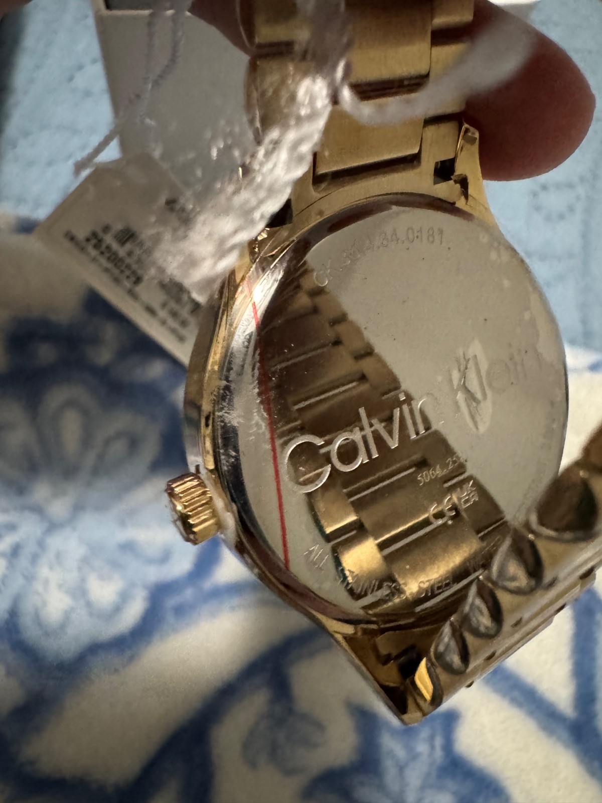 Mens Wristwatch CK CALVIN KLEIN ICONIC 25200229 Stainless Steel Golden Green