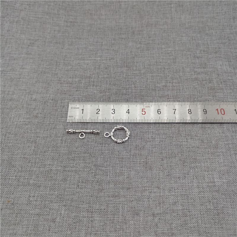 2sets of 925 Sterling Silver Toggle Clasps for Bracelet Necklace