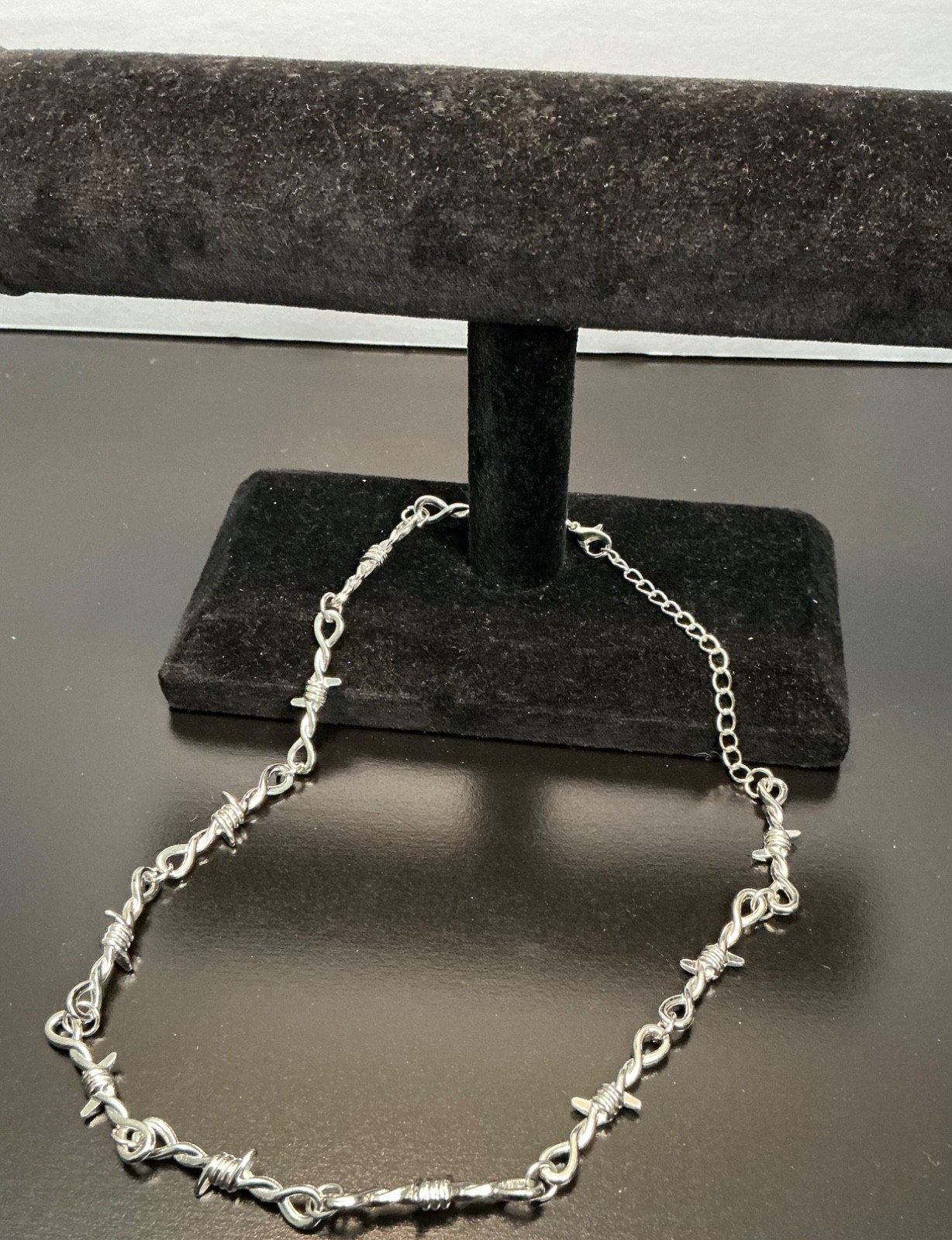 New Barbed Wire Men Necklace Stainless Steel 18” Inches 5/15
