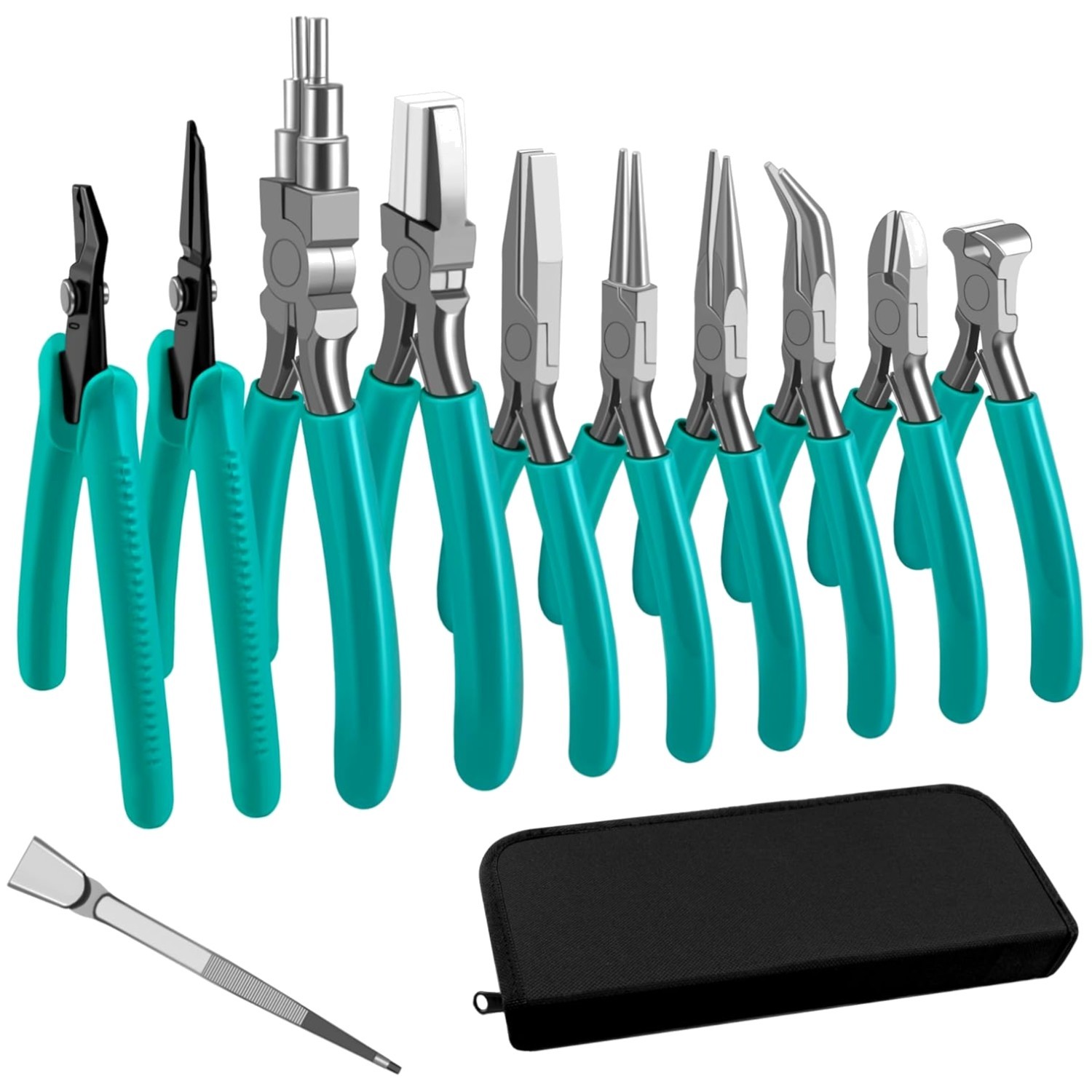 Professional Jewelry Pliers Toolkit with Tweezers