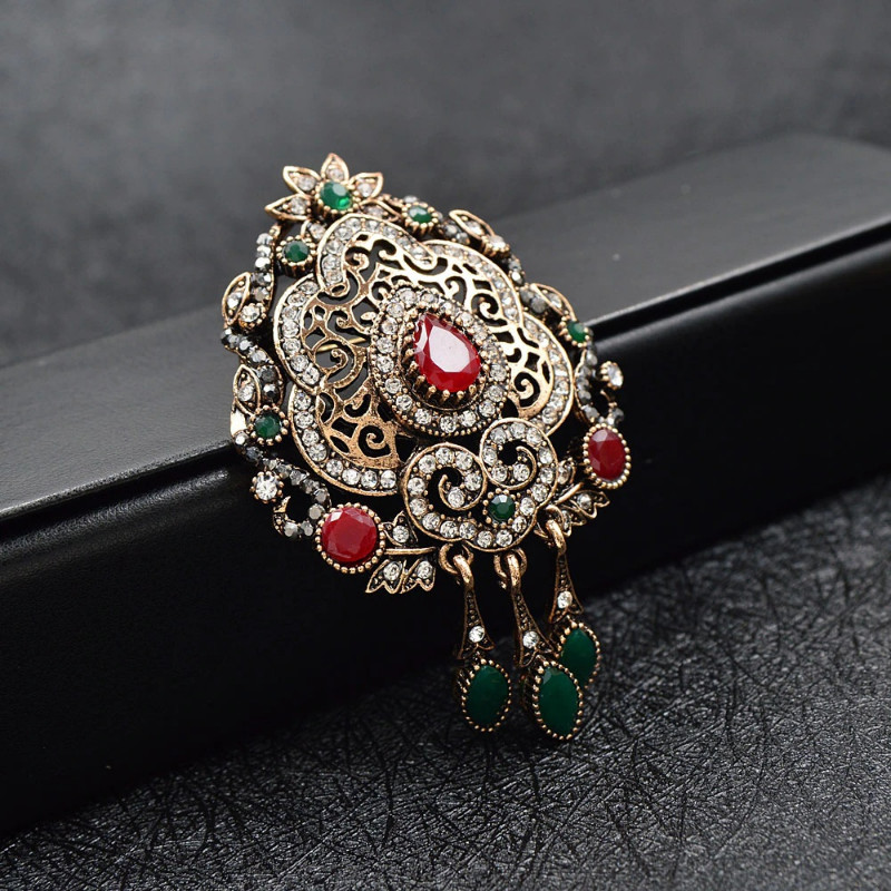 Vintage Noble Pendant Brooch Accessories For Wedding Antique Jewelry Gift