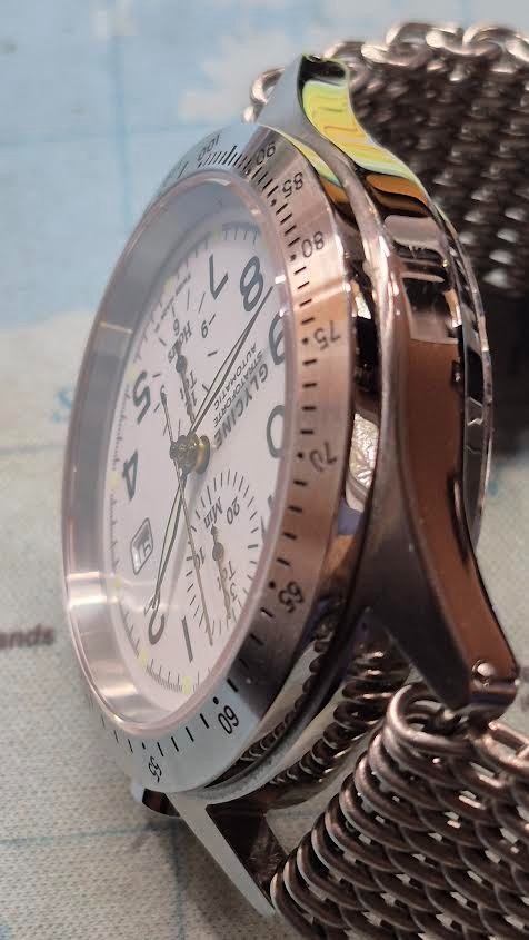 Glycine Stratoforte Automatic Men Watch Swiss Made Stainless Steel