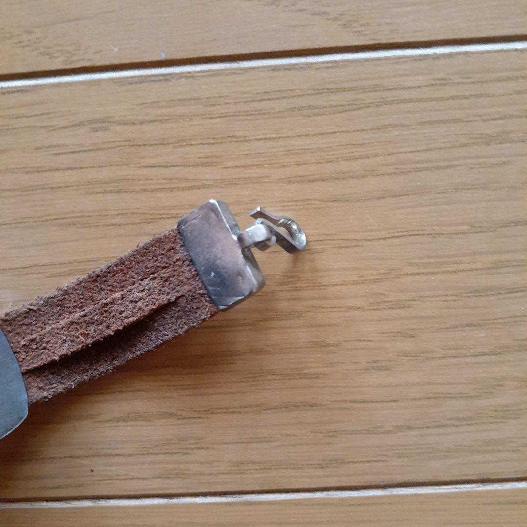 Silver and Leather Bracelet, Vintage, Used, 36.3g