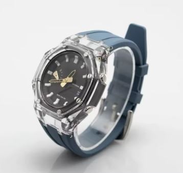[Unused] G-SHOCK GA-2100 GA-2110 GA-B2100 Clear Bezel Gray Belt Set Casio Oak