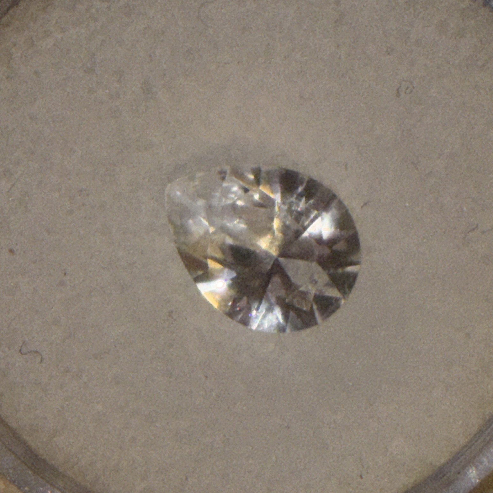 White Sapphire Pear Cut Transparent Loose Gemstone White/Colorless, 1 Piece