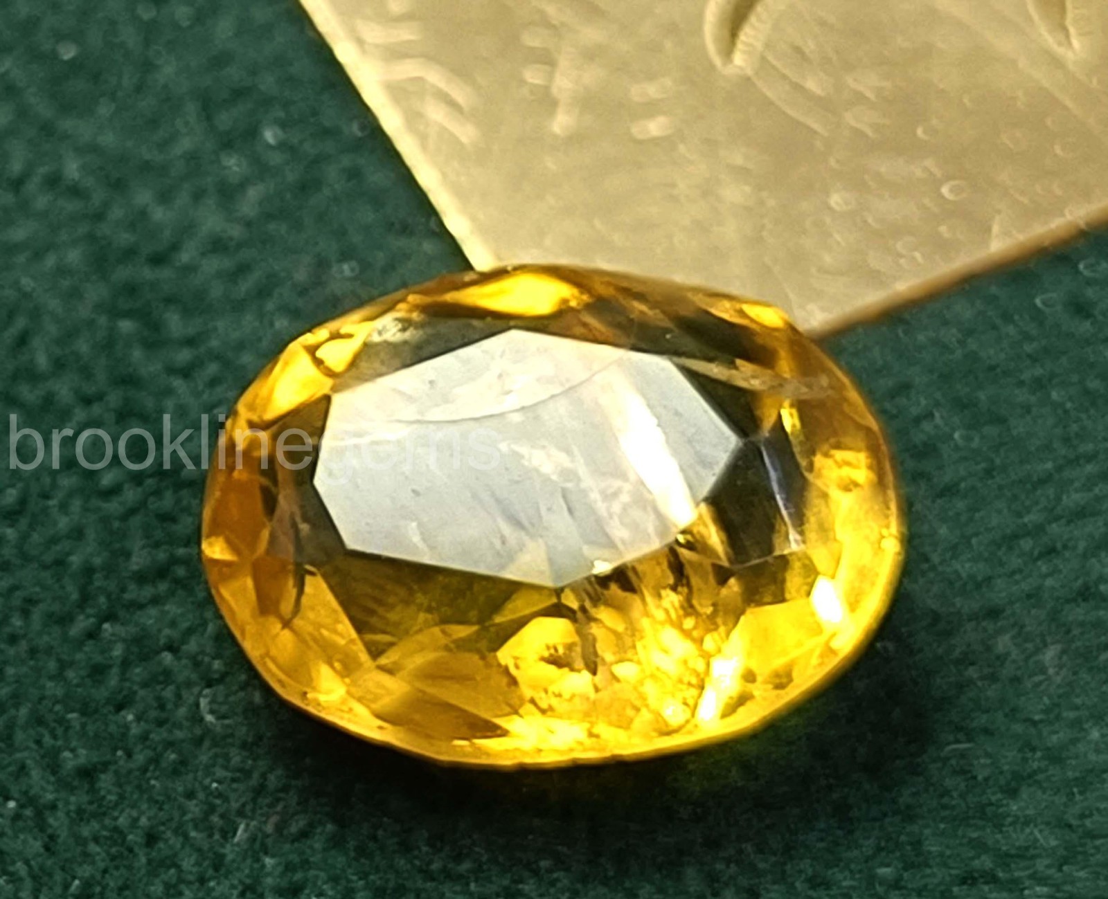 6.80 Carat Yellow Sapphire – Natural Oval Cut, EGL Certified Luxury Gem 5ARO