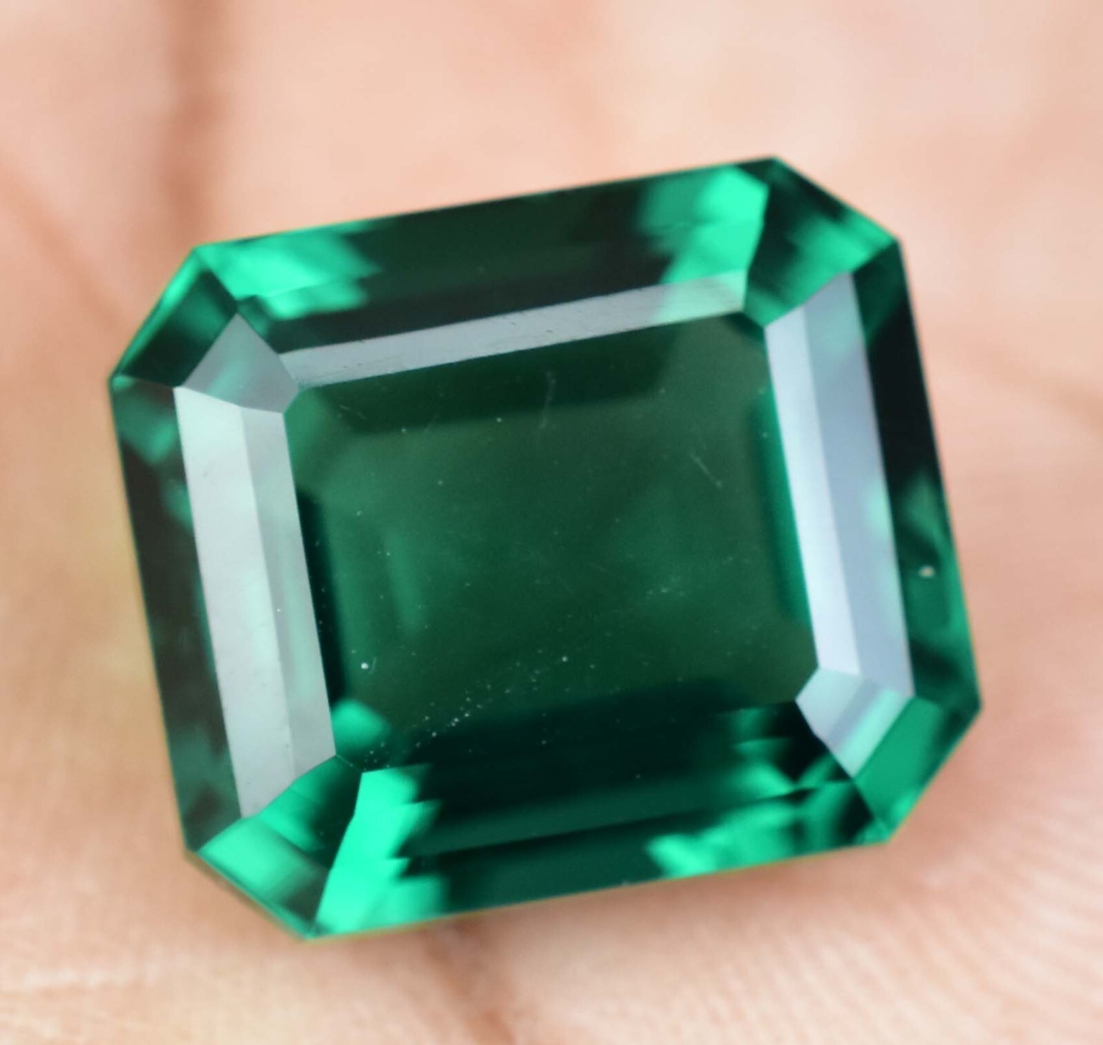 Natural Green Emerald 13.65 Ct Emerald Cut AGL Certified Stunning Loose Gemstone