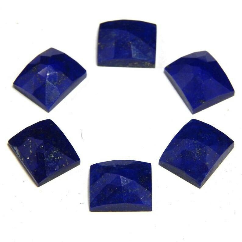 Lapis Lazuli Square Rose Cut 6mm to 20mm Natural Loose Wholesale Gemstone