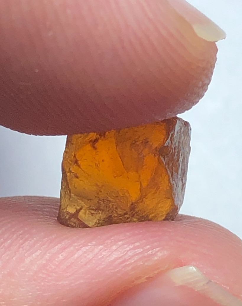 60 carat Natural facet rough quality hessonite garnet from Africa loose gemstone