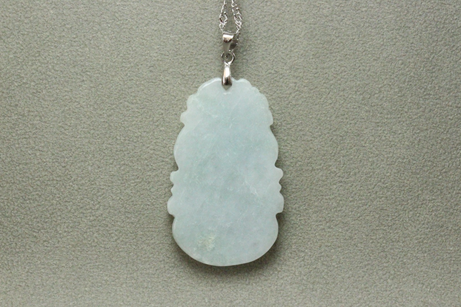 Natural White green A Jadeite jade Hand-Carved Horse (Chinese Zodiac) Pendant
