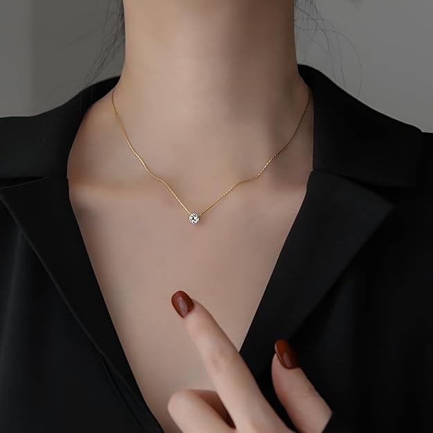 Korean Fashion Dainty Necklace for Women and Girls Anti-Tarnish Chain
