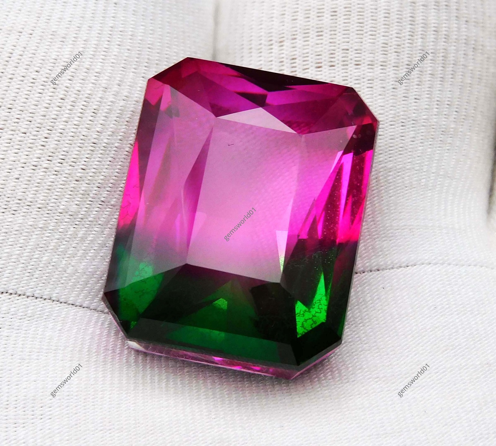 48 Ct Natural Pitambari Sapphire Excellent Emerald Cut Certified Loose Gemstone